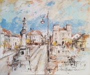 Toszek Rynek  50x60, akryl